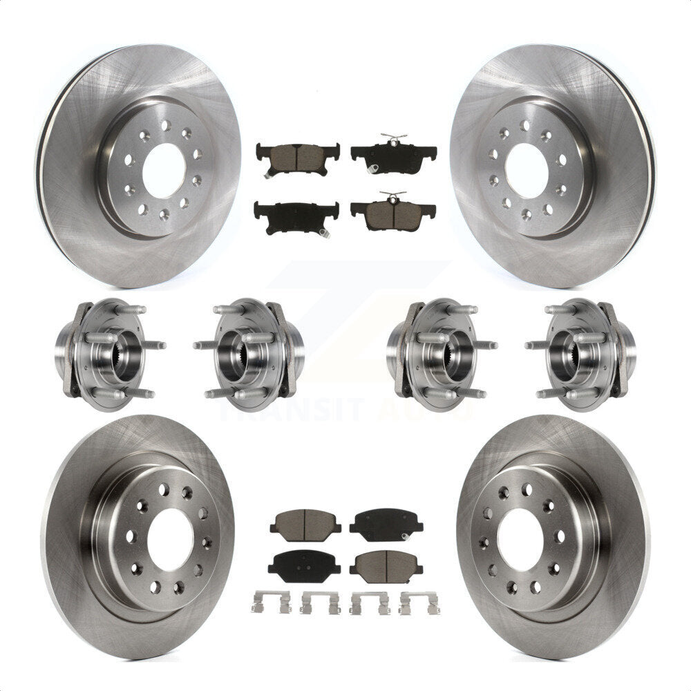 [Avant + Arrière] Kit d'ensemble roulement de roue et moyeu pour Buick Envision avec 288mm Diameter Rotor KBB-123992 par Transit Auto