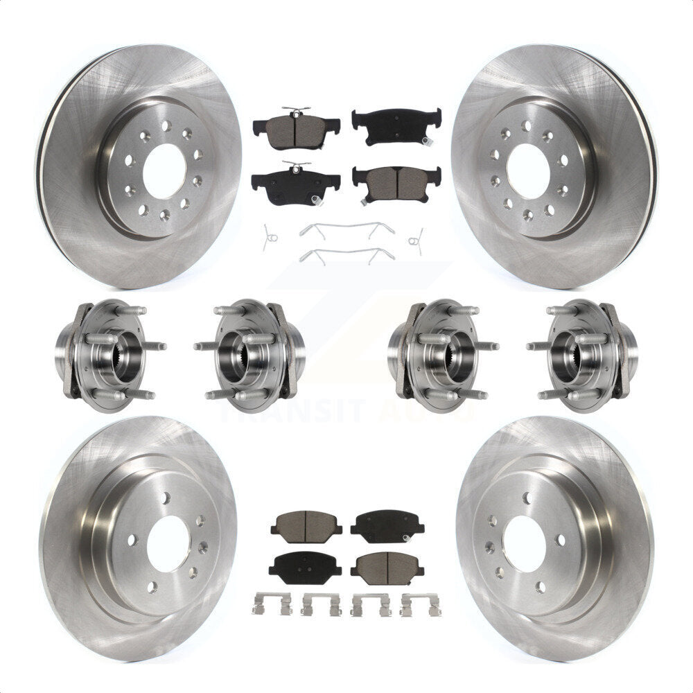 [Avant + Arrière] Kit d'ensemble roulement de roue et moyeu pour Buick Envision avec 315mm Diameter Rotor KBB-123993 par Transit Auto