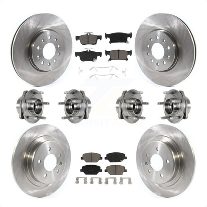 [Avant + Arrière] Kit d'ensemble roulement de roue et moyeu pour Buick Envision avec 315mm Diameter Rotor KBB-123993 par Transit Auto