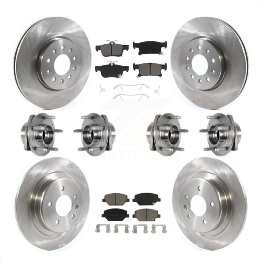 [Avant + Arrière] Kit d'ensemble roulement de roue et moyeu pour Buick Envision avec 315mm Diameter Rotor KBB-123993 par Transit Auto