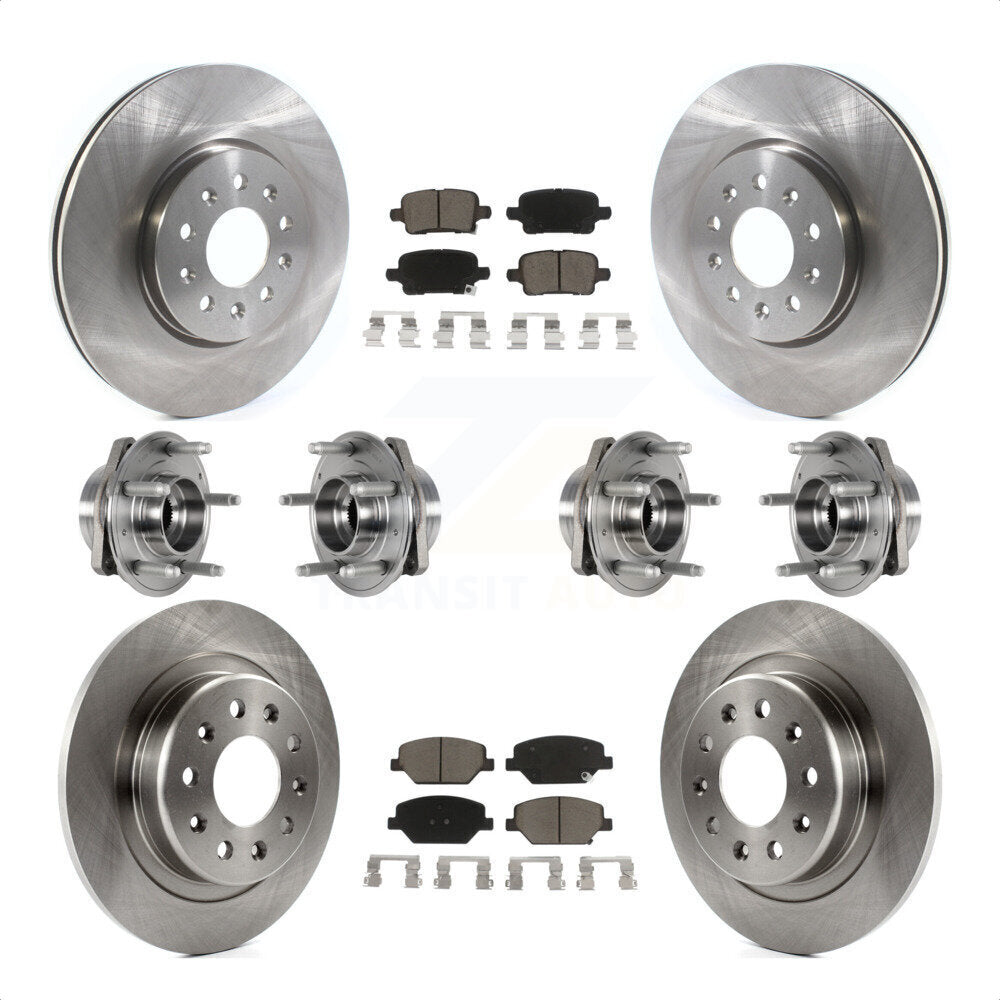[Avant + Arrière] Kit d'ensemble roulement de roue et moyeu pour 2017-2018 Buick LaCrosse AWD avec 17" Factory Wheels KBB-123994 par Transit Auto