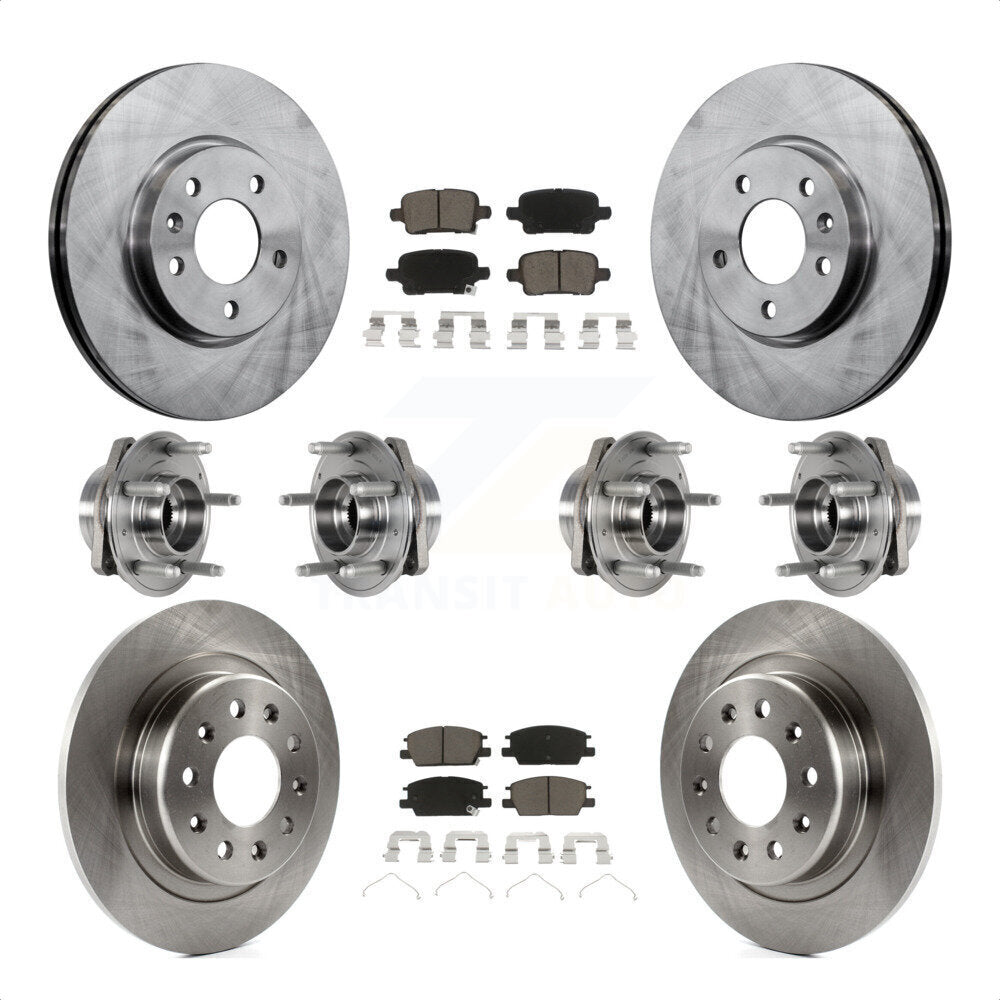 [Avant + Arrière] Kit d'ensemble roulement de roue et moyeu pour 2017-2018 Buick LaCrosse AWD avec 16" Factory Wheels KBB-123995 par Transit Auto