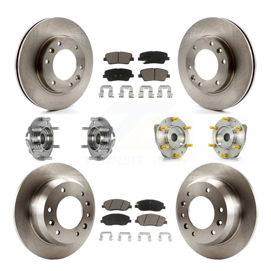 [Avant + Arrière] Kit d'ensemble roulement de roue et moyeu pour Kia Sedona Hyundai Entourage KBB-123998