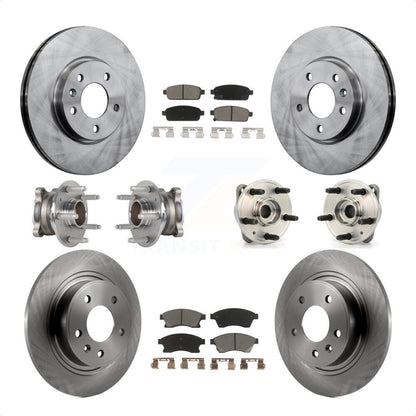 [Avant + Arrière] Kit d'ensemble roulement de roue et moyeu pour 2014-2015 Chevrolet Cruze DIESEL engine avec 15" Factory Wheels KBB-124000 par Transit Auto