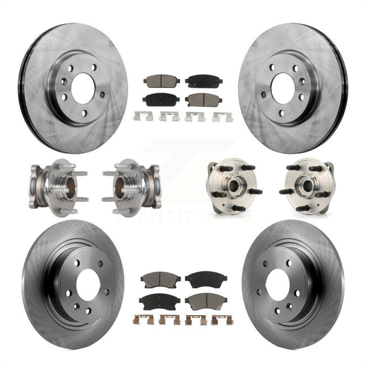 [Avant + Arrière] Kit d'ensemble roulement de roue et moyeu pour 2014-2015 Chevrolet Cruze DIESEL engine avec 15" Factory Wheels KBB-124000 par Transit Auto