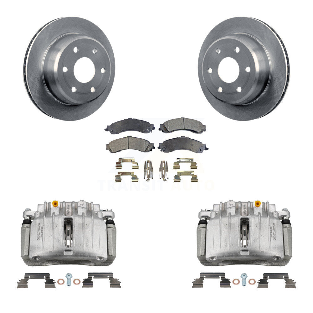 [Arrière] Disque et plaquette de frein pour Chevrolet Silverado 1500 GMC Avalanche XL KC8-100061T