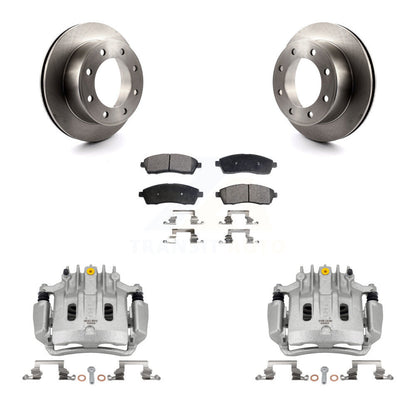[Arrière] Disque et plaquette de frein pour Ford F-350 Super Duty F-250 Excursion KC8-100183T
