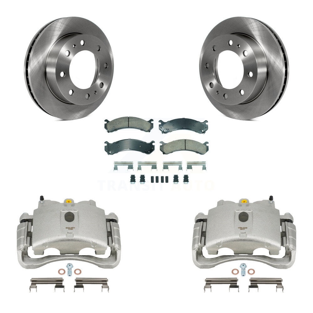 [Avant] Disque et plaquette de frein pour GMC Chevrolet Sierra 2500 HD Silverado H2 KC8-100273N