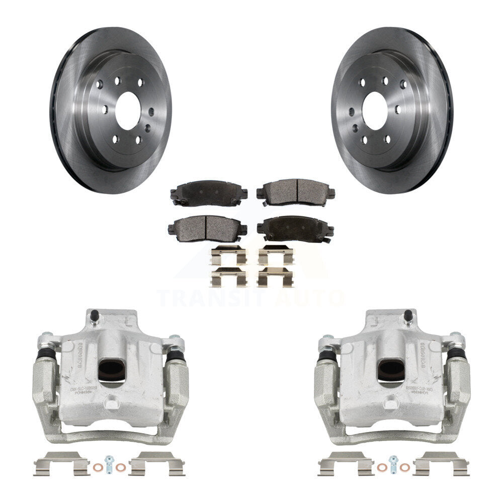 [Arrière] Disque et plaquette de frein pour GMC Acadia Buick Enclave Chevrolet Traverse KC8-100323T