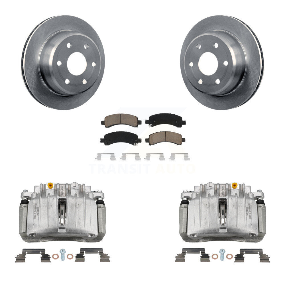 [Arrière] Disque et plaquette de frein pour 2002 GMC Yukon Chevrolet Tahoe XL 1500 RWD KC8-100376C