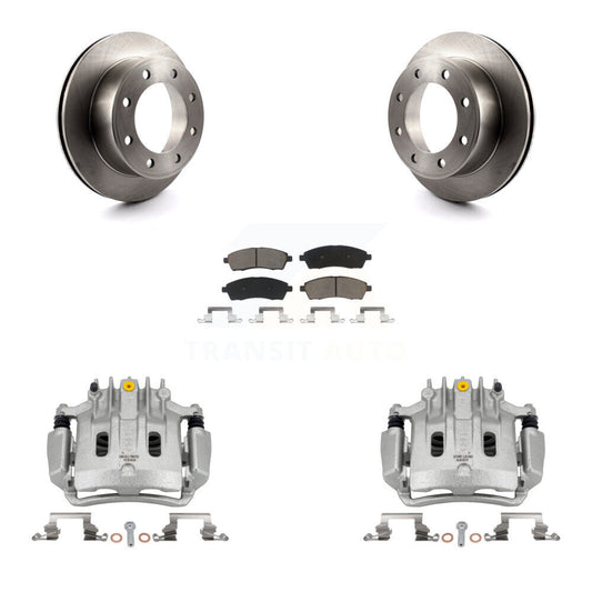 [Arrière] Disque et plaquette de frein pour Ford F-350 Super Duty F-250 Excursion KC8-100524C
