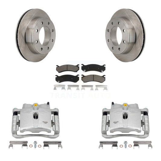 [Arrière] Disque et plaquette de frein pour Chevrolet GMC Sierra 2500 HD Silverado H2 KC8-100535C