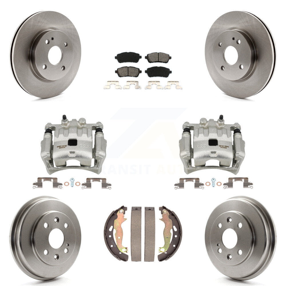 [Avant et Arrière] Disque et plaquette de frein pour 2011-2014 Mazda 2 KC8-100805S