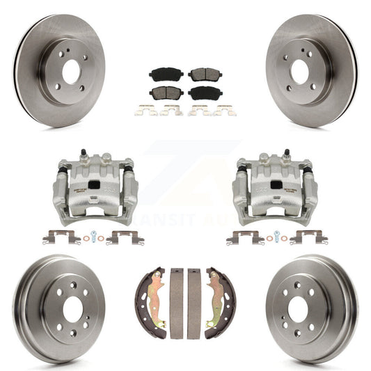 [Avant et Arrière] Disque et plaquette de frein pour 2011-2014 Mazda 2 KC8-100805S