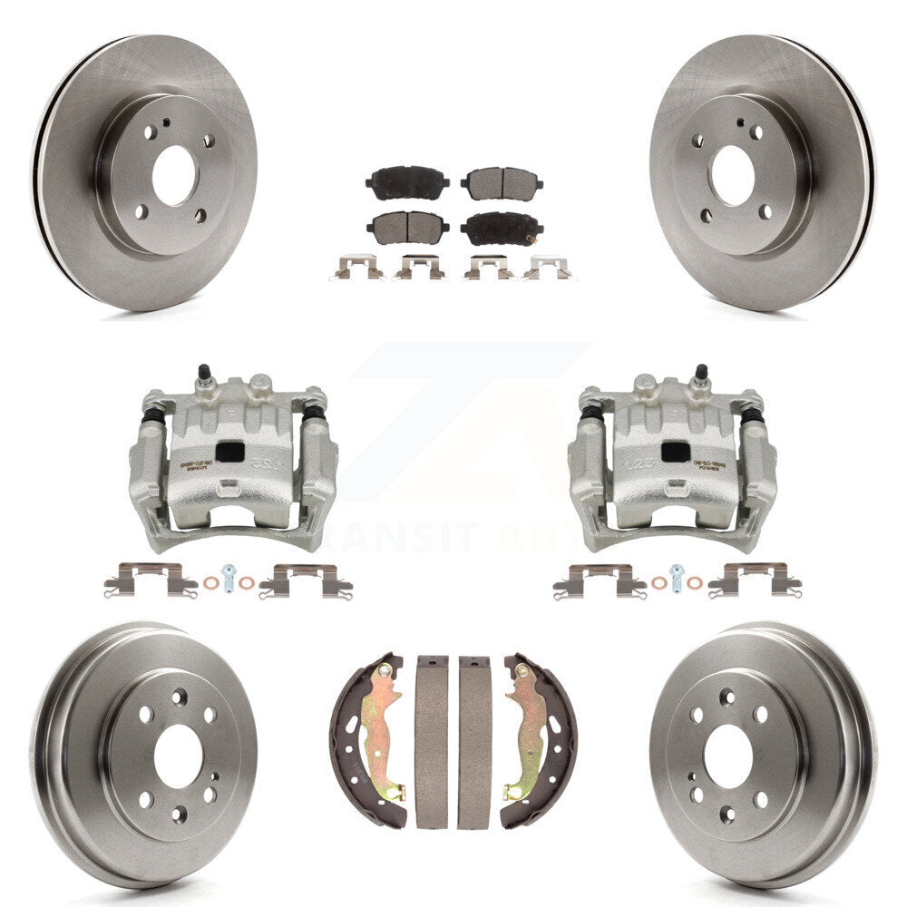 [Avant et Arrière] Disque et plaquette de frein pour 2011-2014 Mazda 2 KC8-100812P