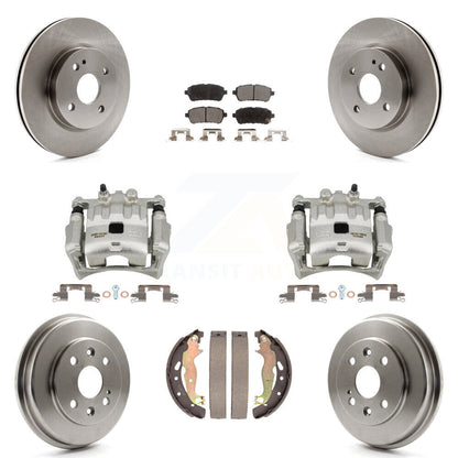 [Avant et Arrière] Disque et plaquette de frein pour 2011-2014 Mazda 2 KC8-100812P