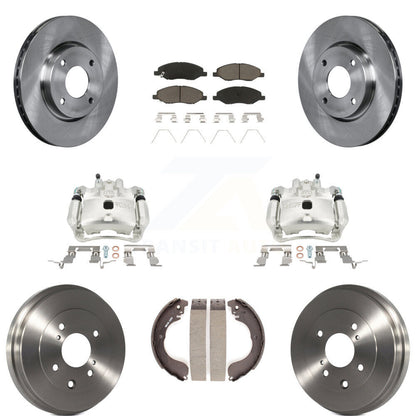 [Avant et Arrière] Disque et plaquette de frein pour Nissan Versa 4-Wheel ABS KC8-100814C
