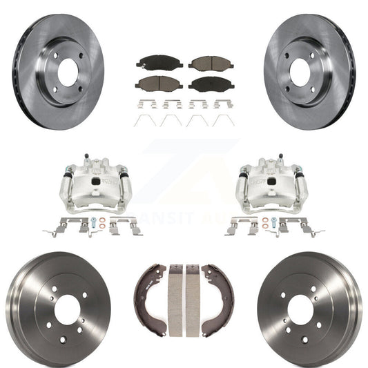 [Avant et Arrière] Disque et plaquette de frein pour Nissan Versa 4-Wheel ABS KC8-100814C