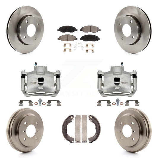 [Avant et Arrière] Disque et plaquette de frein pour 09-11 Nissan Versa 1.6L KC8-100814T