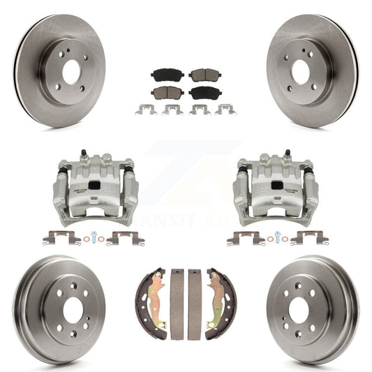 [Avant et Arrière] Disque et plaquette de frein pour 2011-2014 Mazda 2 KC8-100846C
