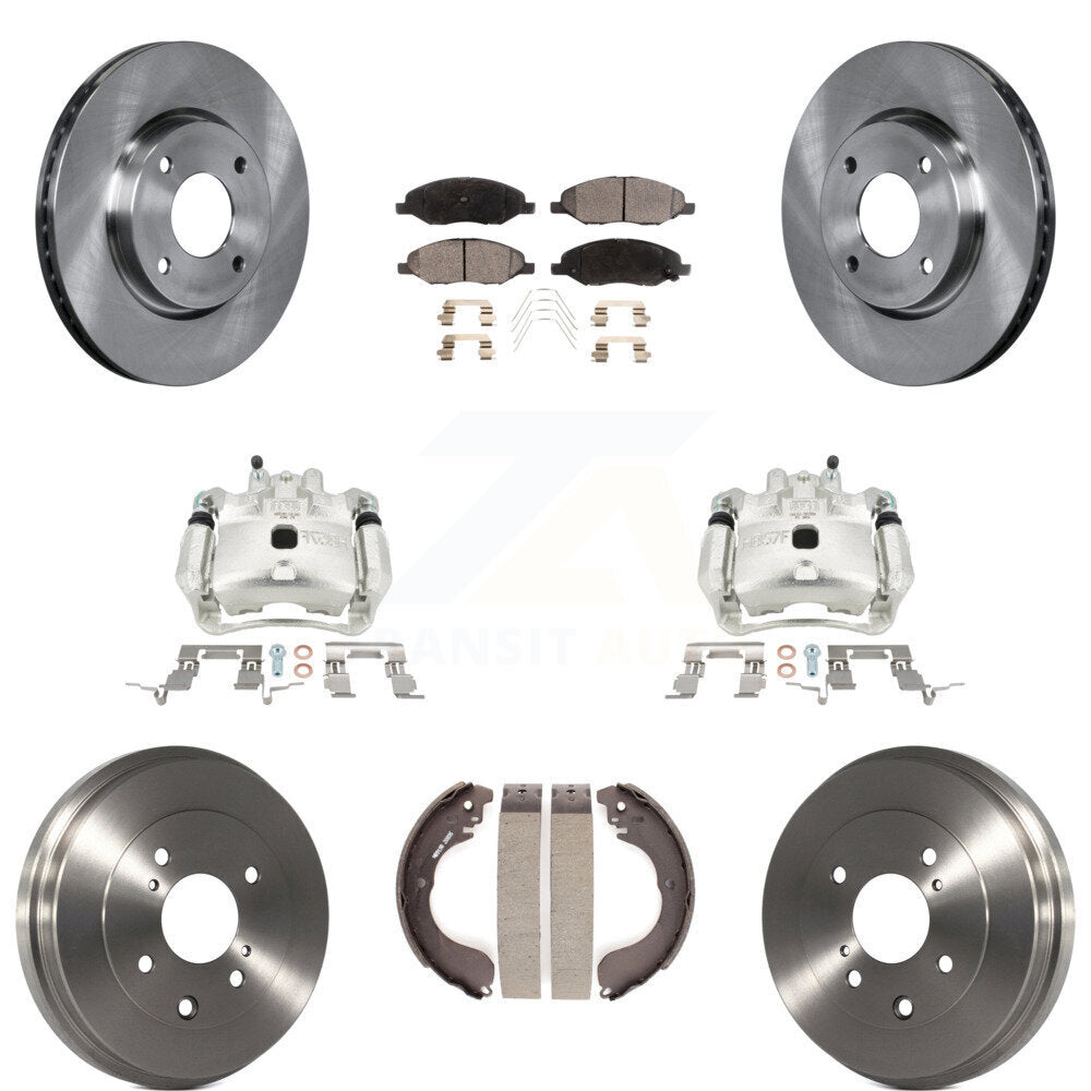 [Avant et Arrière] Disque et plaquette de frein pour Nissan Versa 4-Wheel ABS KC8-100860T