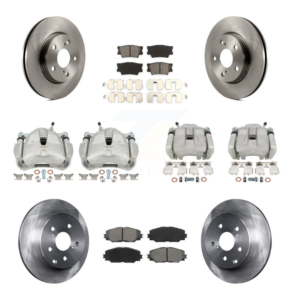 [Avant et Arrière] Disque et plaquette de frein pour 2014-2015 Toyota RAV4 LE KC8-100956S