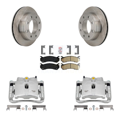 [Arrière] Disque et plaquette de frein pour Chevrolet GMC Sierra 2500 HD Silverado H2 KC8-101057N