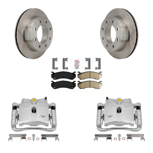 [Arrière] Disque et plaquette de frein pour Chevrolet GMC Sierra 2500 HD Silverado H2 KC8-101057N