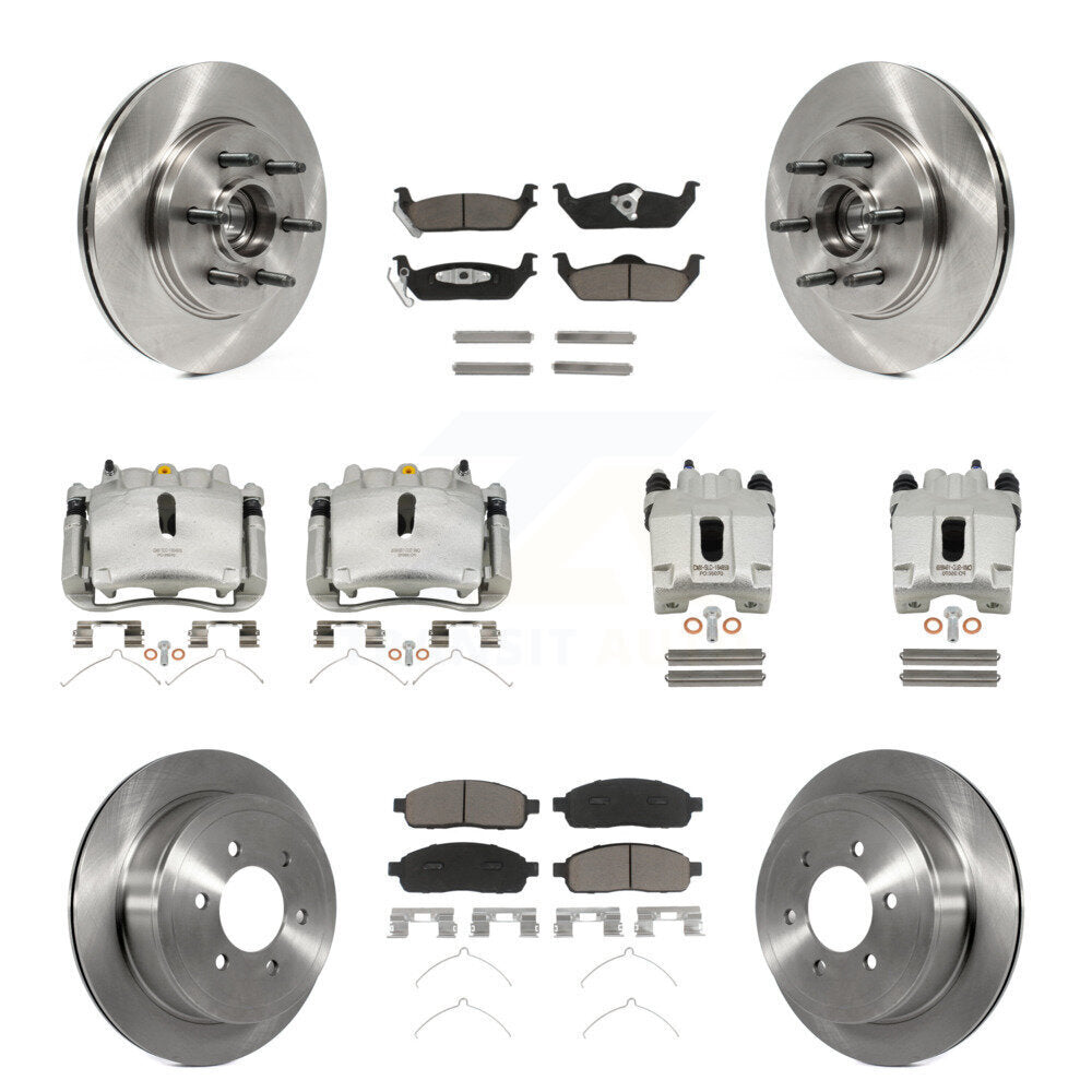 [Avant et Arrière] Disque et plaquette de frein pour Ford F-150 Lincoln Mark LT RWD KC8-101315C