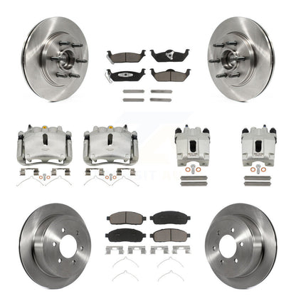 [Avant et Arrière] Disque et plaquette de frein pour Ford F-150 Lincoln Mark LT RWD KC8-101315C
