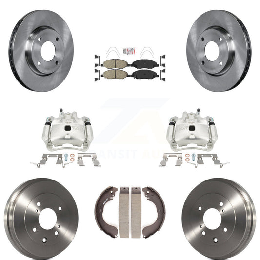 [Avant et Arrière] Disque et plaquette de frein pour Nissan Versa 4-Wheel ABS KC8-101568N