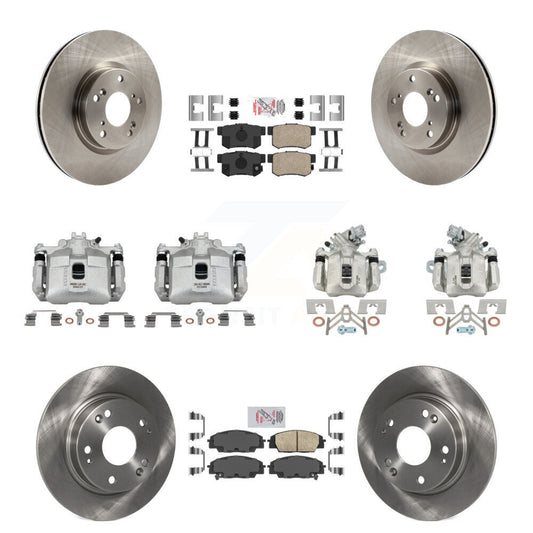 [Avant et Arrière] Disque et plaquette de frein pour 06-08 Honda Civic Si with 2.0L KC8-102869N