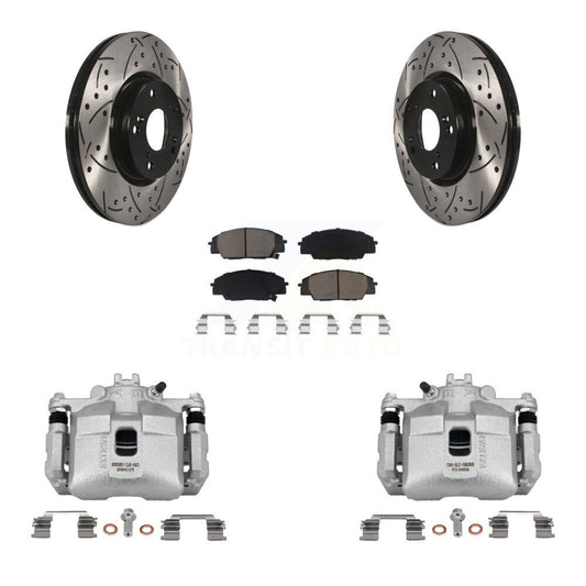 [Avant] Disque et plaquette de frein pour 06-11 Honda Civic Si with 2.0L KCD-100062C