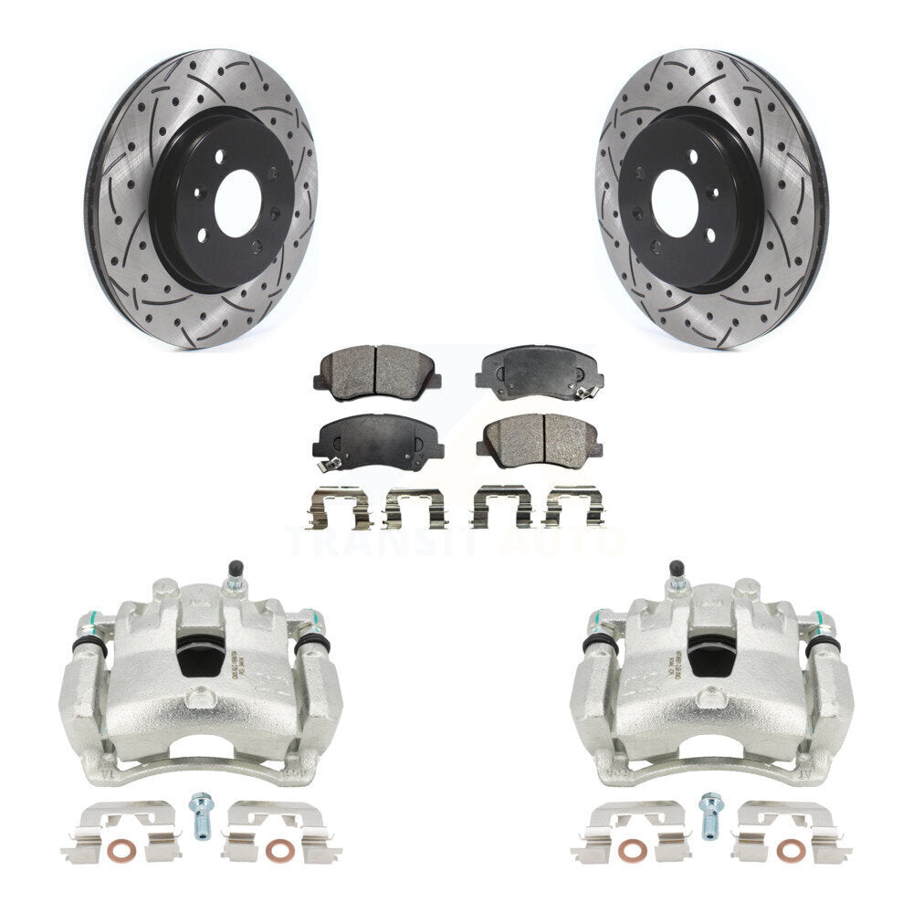 [Avant] Disque et plaquette de frein pour Kia Rio With 14" Factory Wheels KCD-100081T