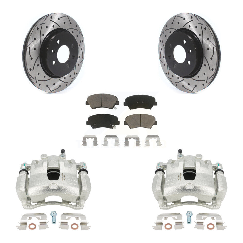 [Avant] Disque et plaquette de frein pour Kia Rio With 14" Factory Wheels KCD-100093C