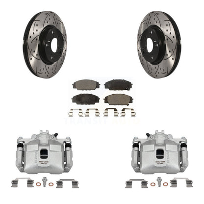 [Avant] Disque et plaquette de frein pour 06-11 Honda Civic Si with 2.0L KCD-100120T