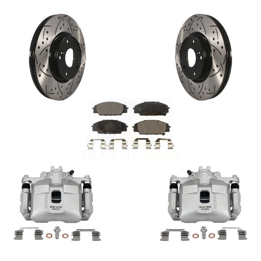 [Avant] Disque et plaquette de frein pour 06-11 Honda Civic Si with 2.0L KCD-100120T
