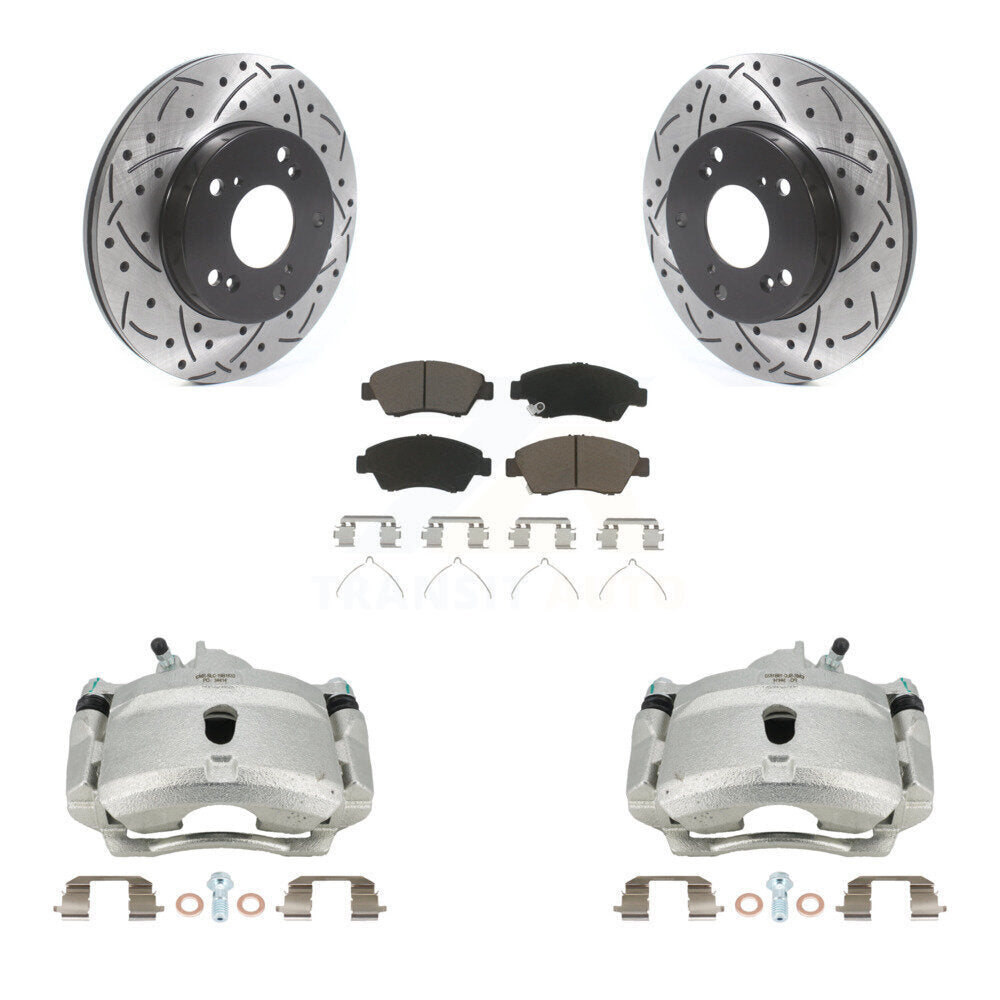 [Avant] Disque et plaquette de frein pour 04-05 Honda Civic Si with 1.7L KCD-100188C