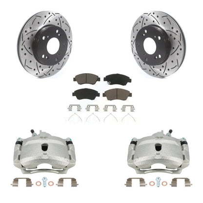 [Avant] Disque et plaquette de frein pour 04-05 Honda Civic Si with 1.7L KCD-100188C
