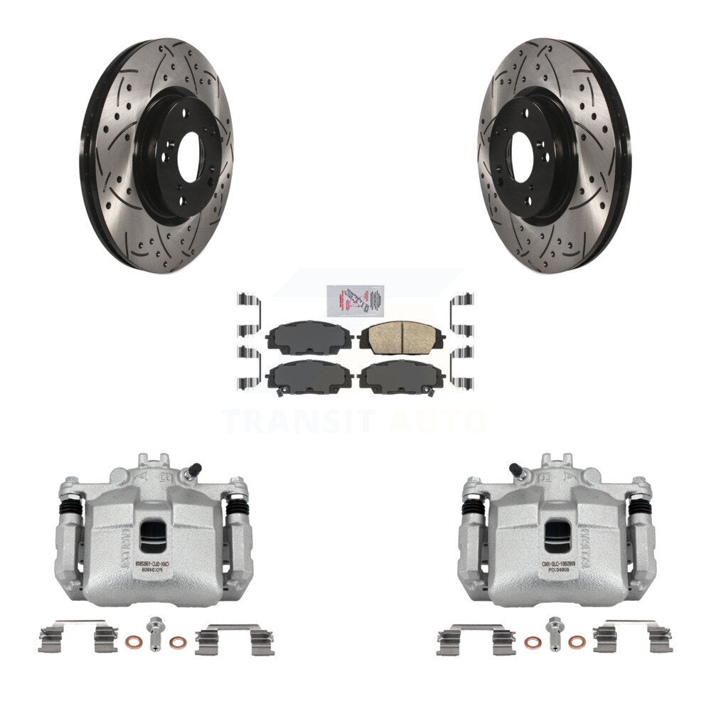 [Avant] Disque et plaquette de frein pour 06-11 Honda Civic Si with 2.0L KCD-100237N