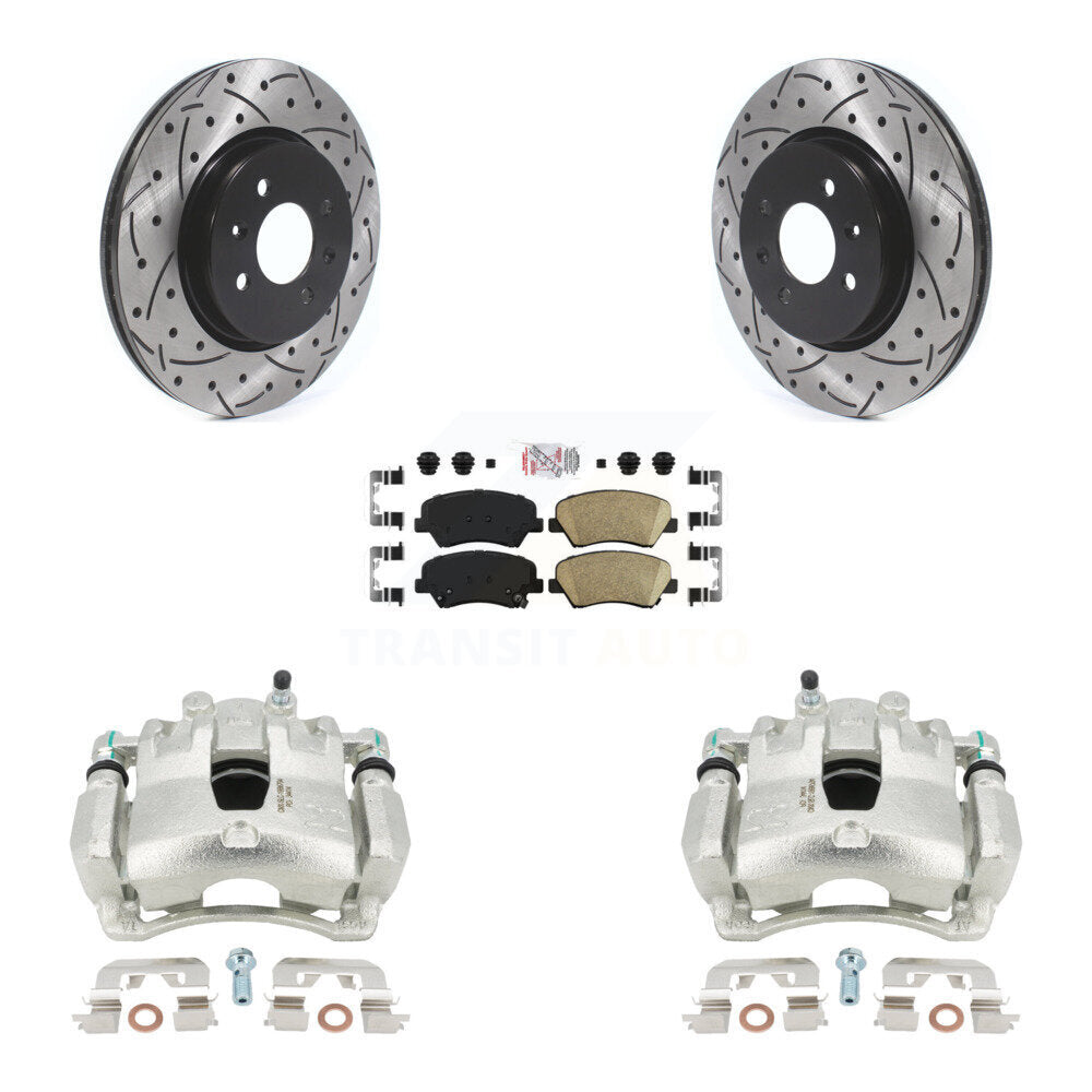 [Avant] Disque et plaquette de frein pour Kia Rio With 14" Factory Wheels KCD-100377N