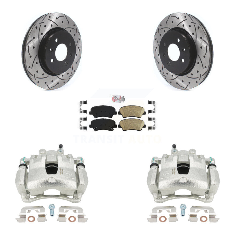 [Avant] Disque et plaquette de frein pour Kia Rio With 14" Factory Wheels KCD-100378N