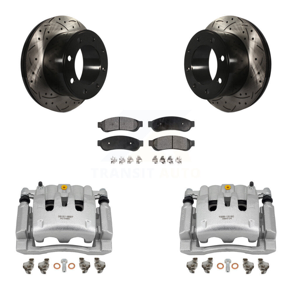 [Arrière] Disque et plaquette de frein pour Ford F-250 Super Duty F-350 KCD-100533T