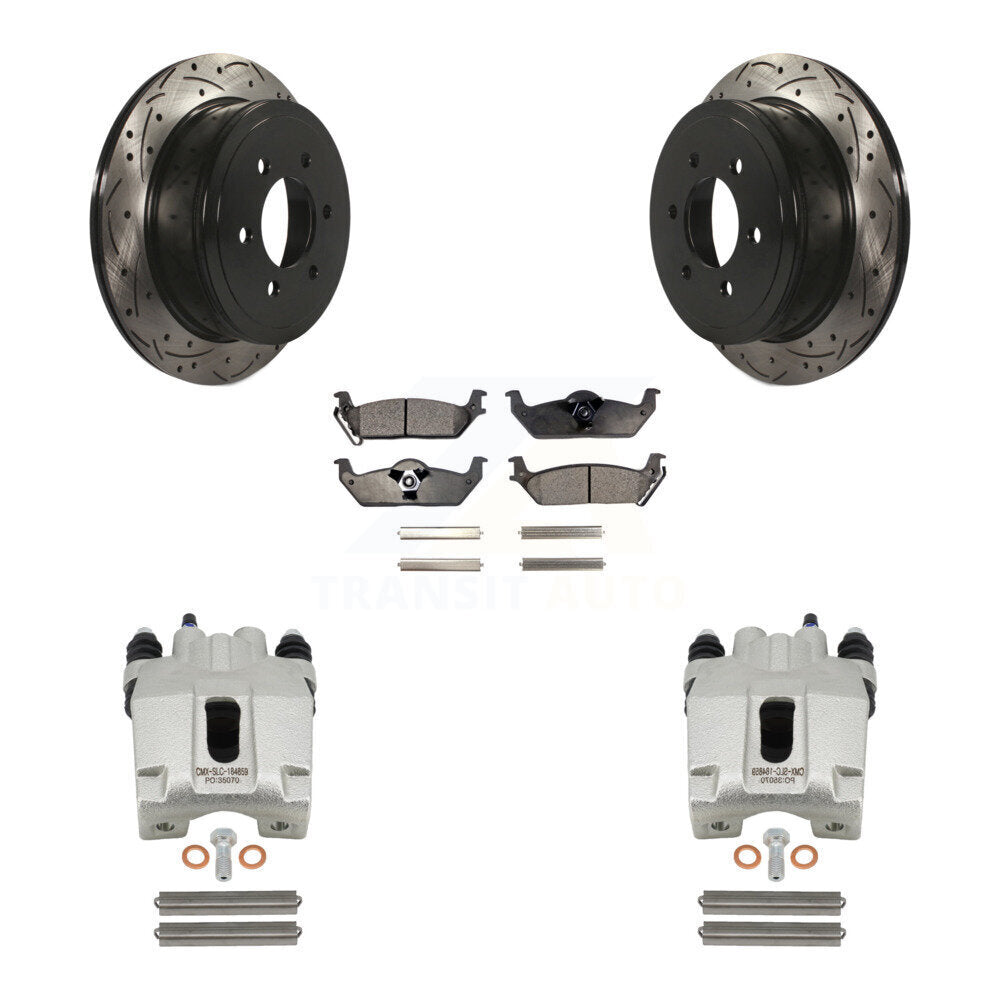 [Arrière] Disque et plaquette de frein pour Ford F-150 Lincoln Mark LT KCD-100584T