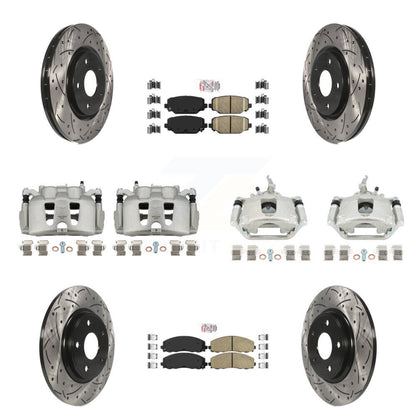 [Avant et Arrière] Disque et plaquette de frein pour 14-20 Dodge Journey KCD-100870N