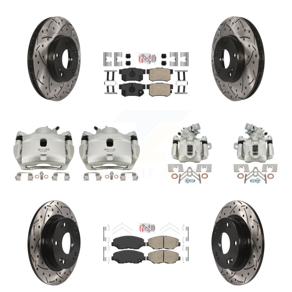 [Avant et Arrière] Disque et plaquette de frein pour Acura ILX 2.0L KCD-101142N