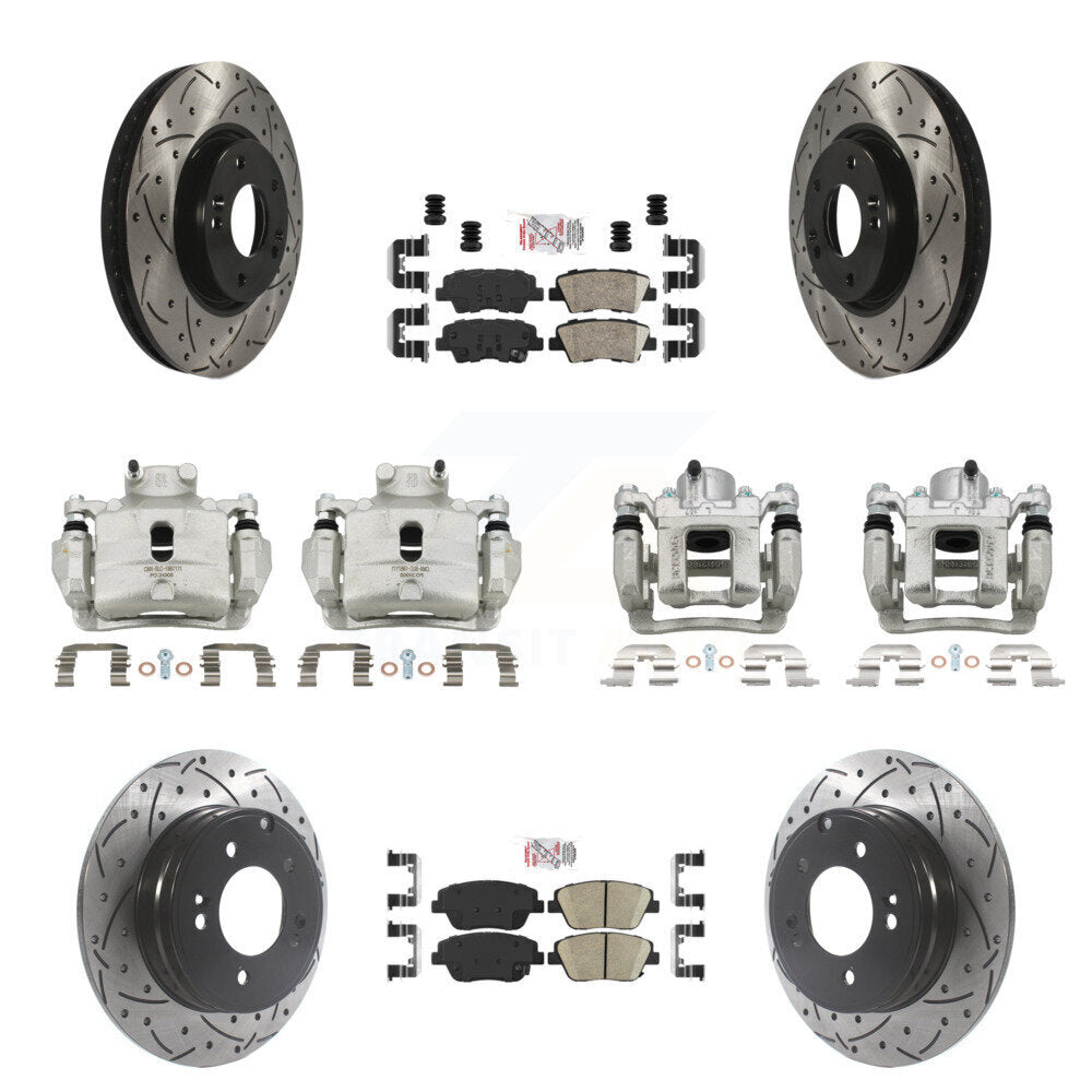 [Avant et Arrière] Disque et plaquette de frein pour Hyundai Sonata 2.0L KCD-101208N