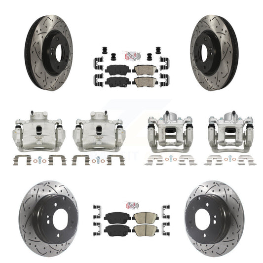 [Avant et Arrière] Disque et plaquette de frein pour Hyundai Sonata 2.0L KCD-101208N