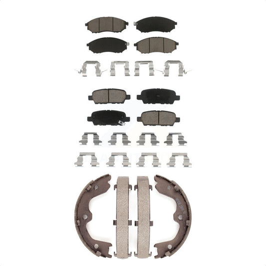 [Avant + Arrière] Kit de plaquette (céramique) de frein pour INFINITI G37 G35 M35 Nissan 350Z EX35 G25 370Z FX35 M45 QX50 EX37 FX45 KCN-100003