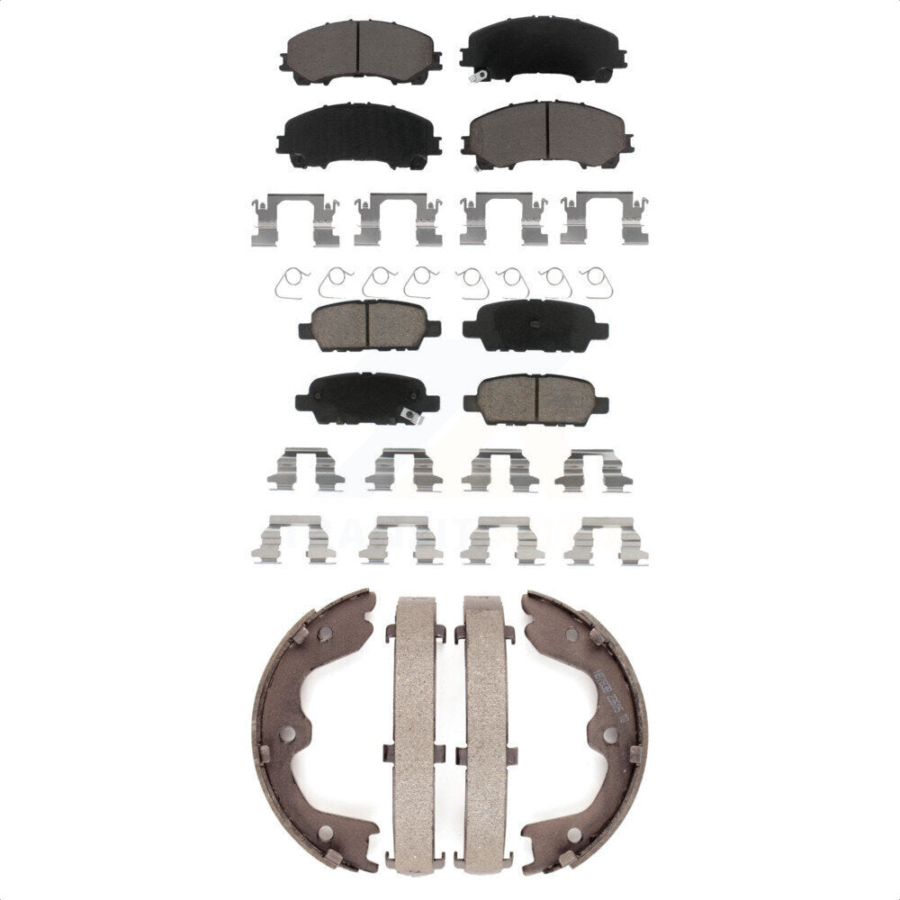 [Avant + Arrière] Kit de plaquette (céramique) de frein pour 2016-2017 INFINITI QX50 KCN-100005